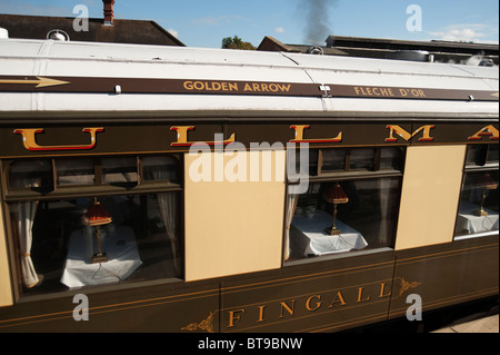 Pullman-Wagen, Bluebell Railway, Sussex, England Stockfoto