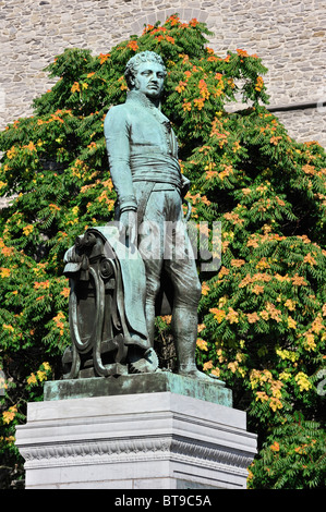 Statue von Lieven Bauwens in Gent, Belgien Stockfoto