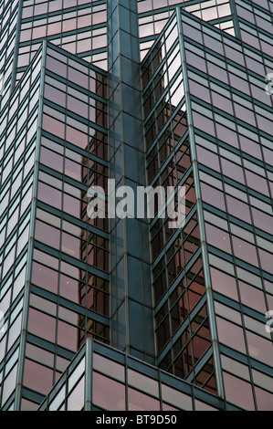 Blick auf die Wolkenkratzer in Montreal, Kanada Stockfoto