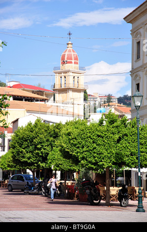 Dimokratias Quadrat, Zakynthos-Stadt, Zakynthos, Ionische Inseln, Griechenland Stockfoto