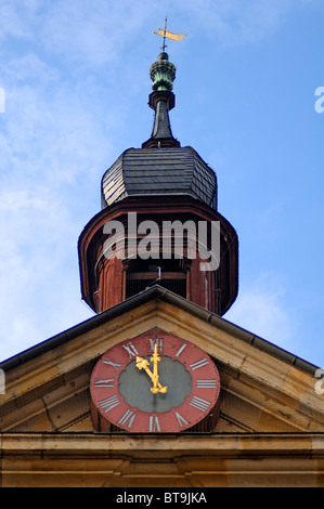 Turm mit Uhrturm des alten Rathauses ", 1467, Obere Brücke 1, Bamberg, Upper Franconia, Bayern, Deutschland, Europa Stockfoto