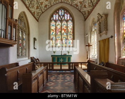 Große Somerford St. Peter und St. Paul Church Interieur Stockfoto