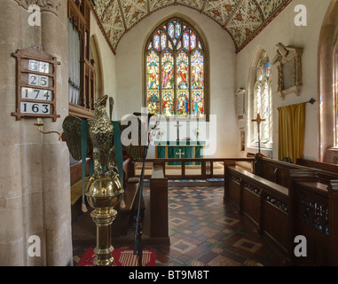 Große Somerford St. Peter und St. Paul Church Interieur Stockfoto