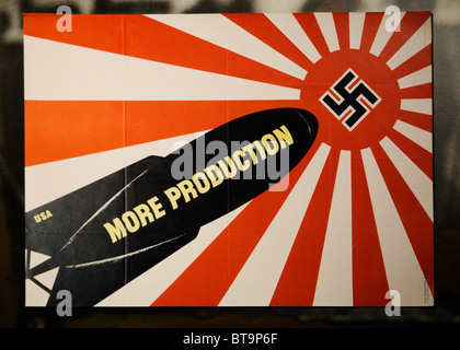 WWII Propagandaplakat, ca. 1942 - USA Stockfoto