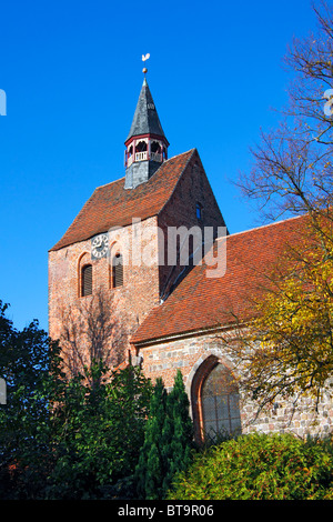 Historische Kirche, St.-Nikolaus Kirche in Dassow, Bezirk Nordwest Mecklenburg, Mecklenburg-Western Pomerania, Deutschland, Europa Stockfoto