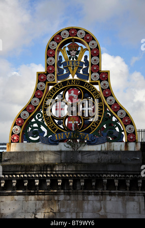 London, Chatham and Dover Railway anmelden Blackfriars Bridge, City of London, Greater London, England, Vereinigtes Königreich Stockfoto