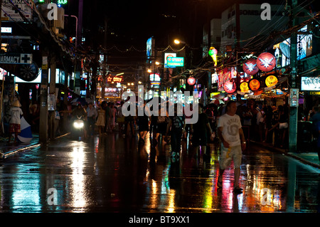 Zentrum von Patong.  Bangla Road. Phuket Insel Thailand Stockfoto