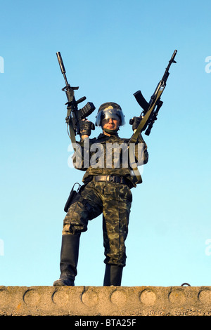 Soldat-Soldat Stockfoto