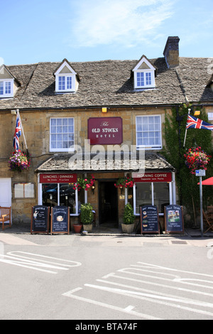 Die alten Bestände Hotel in Stow-On-The-Wold Gloucestershire in den Cotswolds Stockfoto