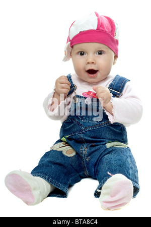 Verspielte Babymädchen Stockfoto