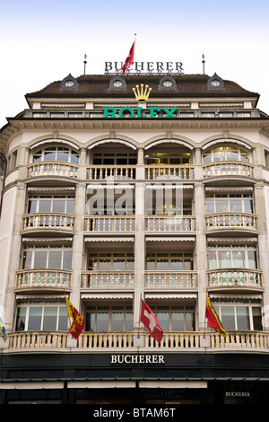 Bucherer Shop, Luzern, Schweiz Stockfoto