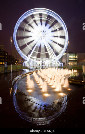 Das große Riesenrad in Middlesbrough Dezember 2009 Stockfoto