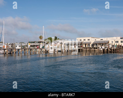 Die Kais vom Segeln Schiff der Appledore Schooner aus Key West in Florida USA Stockfoto