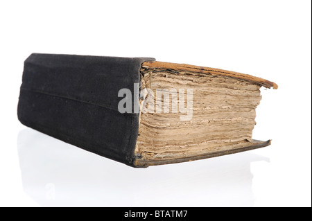 Alte vergilbte Buch Stockfoto