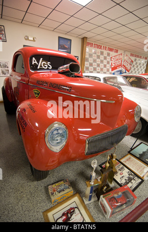 Don Garlits Museum of Drag Racing Ocala Florida K.S. Pittman 1941 Willys Hotrod Drag Racer nahm 1962 Stockfoto