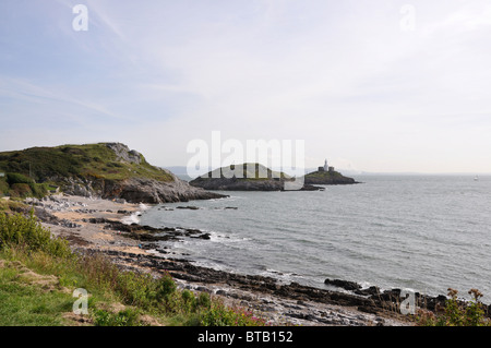 Mumbles Head Lighthouse West Glamorgan Wales Stockfoto