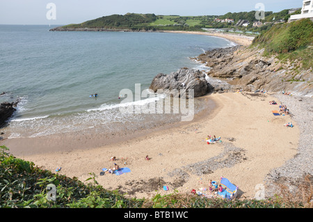 Langland Bucht West Glamorgan Gower Swansea Wales Stockfoto