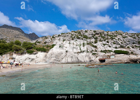 Strand Cala Barques. Cala Sant Vicenç. Insel Mallorca. Spanien Stockfoto