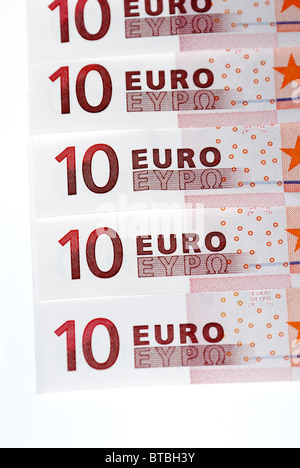 Euro-Währung-Banknoten Stockfoto