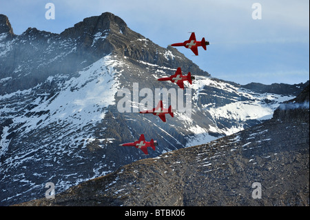 Axalp Schweizer Luftwaffen Übung und Flugshow Stockfoto