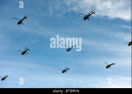 Axalp Schweizer Luftwaffen Übung und Flugshow Stockfoto