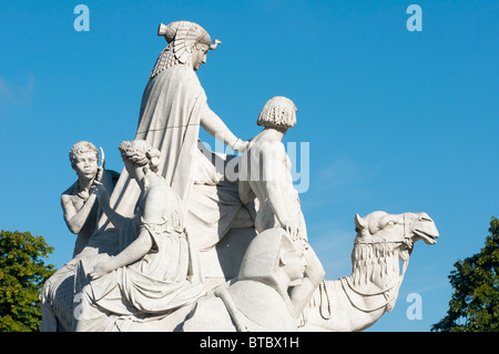 Albert Memorial Statuen, Hyde Park, London, England Stockfoto