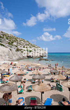 Strand Cala Barques. Cala Sant Vicenç. Insel Mallorca. Spanien Stockfoto