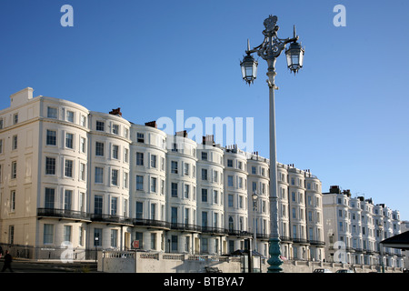 Regency-Stil Häuser, Kemp Town, Brighton, East Sussex, England, UK. Stockfoto