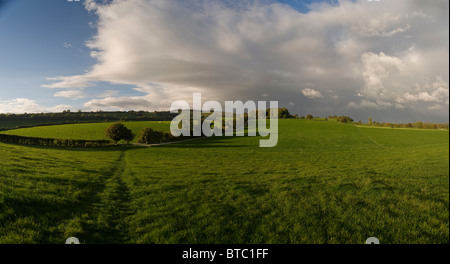 Meon Valley in der Nähe von Exton, Hampshire, UK Stockfoto