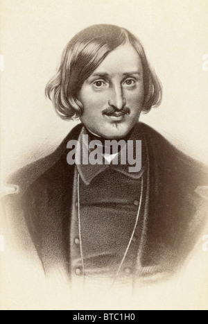 Nikolai Wassiljewitsch Gogol, 1809 bis 1852. Russischer Schriftsteller. Stockfoto