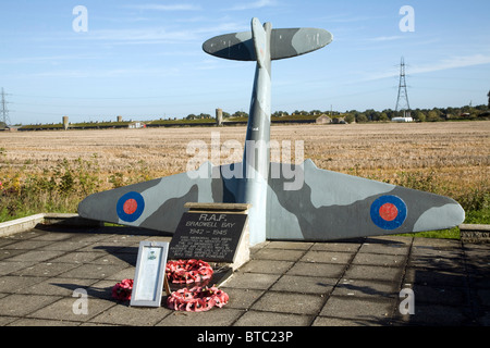 RAF Denkmal Bradwell Bay, Essex, England Stockfoto