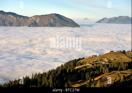 Axalp Schweizer Luftwaffen Übung und Flugshow Stockfoto