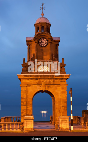 Holbeck Uhrturm, Esplanade, Scarborough. Stockfoto