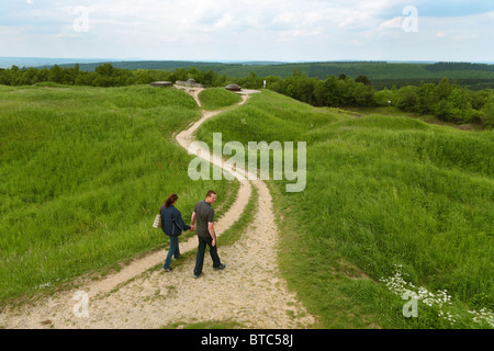 Blick vom Fort Douaumont, Verdun, Frankreich Stockfoto