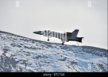 Axalp Schweizer Luftwaffen Übung und Flugshow Stockfoto