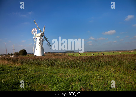 Thurne Mill Norfolk Broads Stockfoto