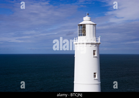 Trevose Head Leuchtturm, Cornwall, UK. Stockfoto