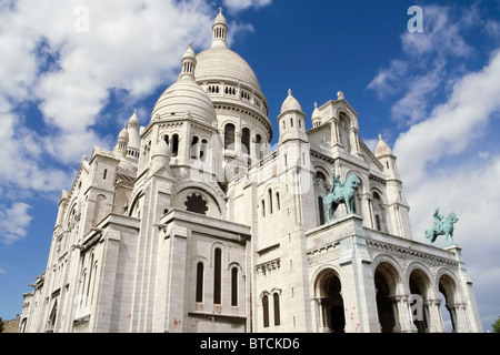 Basilika Sacre Coeur in Montmartre, Paris Stockfoto