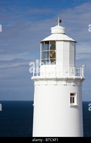 Trevose Head Leuchtturm, Cornwall, UK. Stockfoto