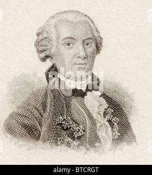 Georges-Louis Leclerc, Comte de Buffon, 1707 bis 1788. Französischer Naturforscher, Mathematiker und Kosmologe enzyklopädische Autor. Stockfoto