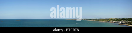 Arromanches, Lage der Alliierten Landung Mulberry Harbour, Normandie, Frankreich. Stockfoto