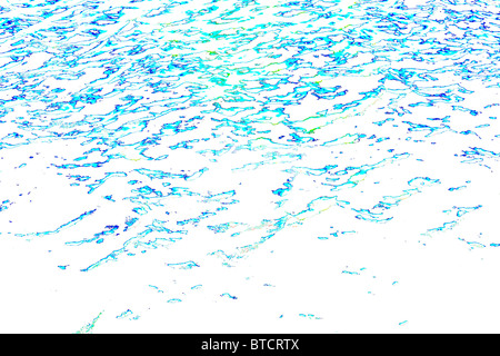 Farbige Wellen als fantastische abstrakte Hintergrund. Stockfoto