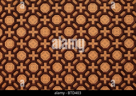 Detail der deckenmalerei an der Plaza de España, dem Veranstaltungsort des Ibero-Amerikanische Ausstellung 1929 in Sevilla, Spanien Stockfoto