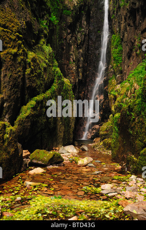 Skala Kraft, Wasserfall in der Nähe von Buttermere und Crummock Wasser im englischen Lake District Stockfoto