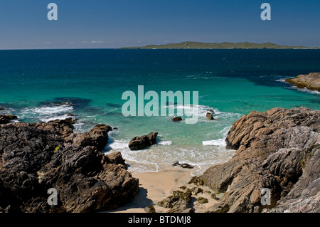 Traigh Sheileboist umfangreiche Sand und Strand, West Harris, äußeren Hebriden Western Isles Schottland SCO 6897 Stockfoto