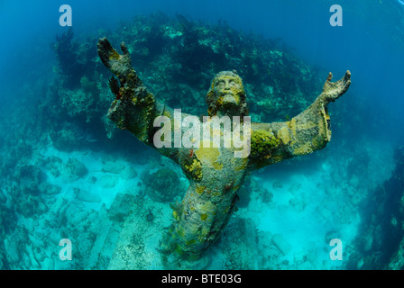 Christus der Abgrund Statue von Key Largo Küste, Florida, USA Stockfoto
