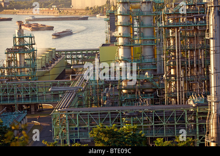 Gas-Kläranlage, die Energieversorgung zu einem Stahlwerk, Duisburg, Deutschland. Stockfoto