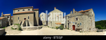 Lubenice Dorf auf der Insel Cres, Kroatien Stockfoto