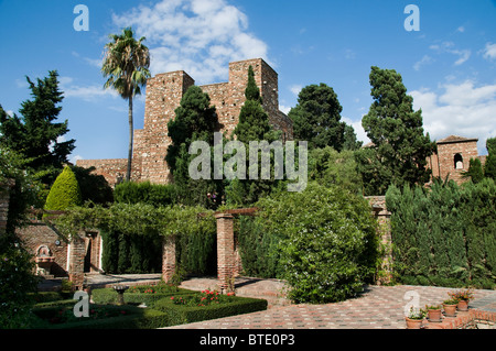 Spanien Andalusien die Alcazaba ist eine maurische Festung in Málaga Stockfoto