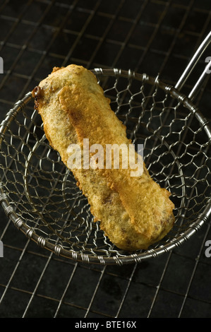 Frittierte Marsriegel Stockfoto